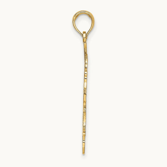 Baseball Batter Charm, 14K