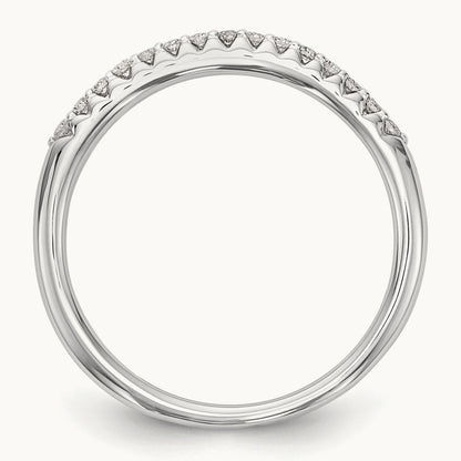 Diamond Wedding Band, 14K White Gold
