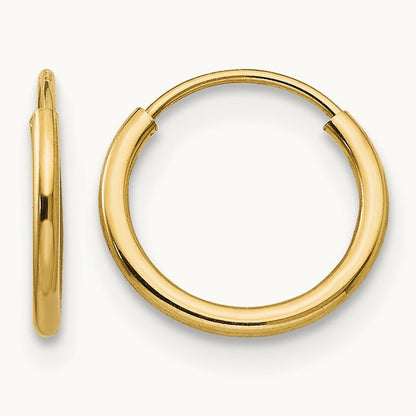 Madi K Endless Hoop Earrings, 14K