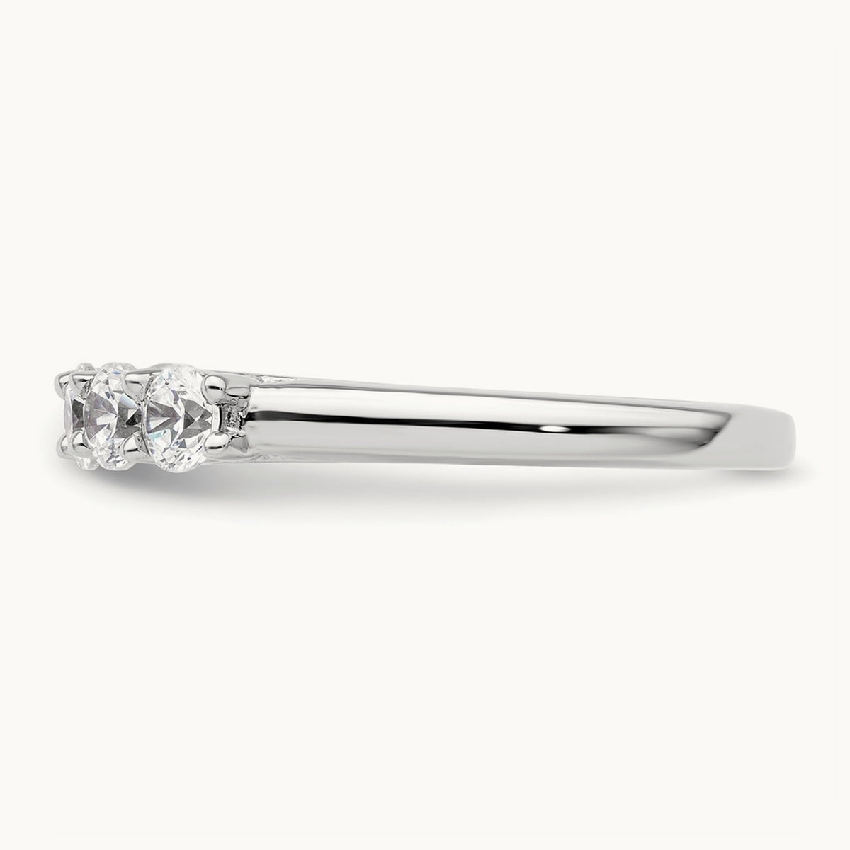 6-Stone Diamond Band, 14K White Gold