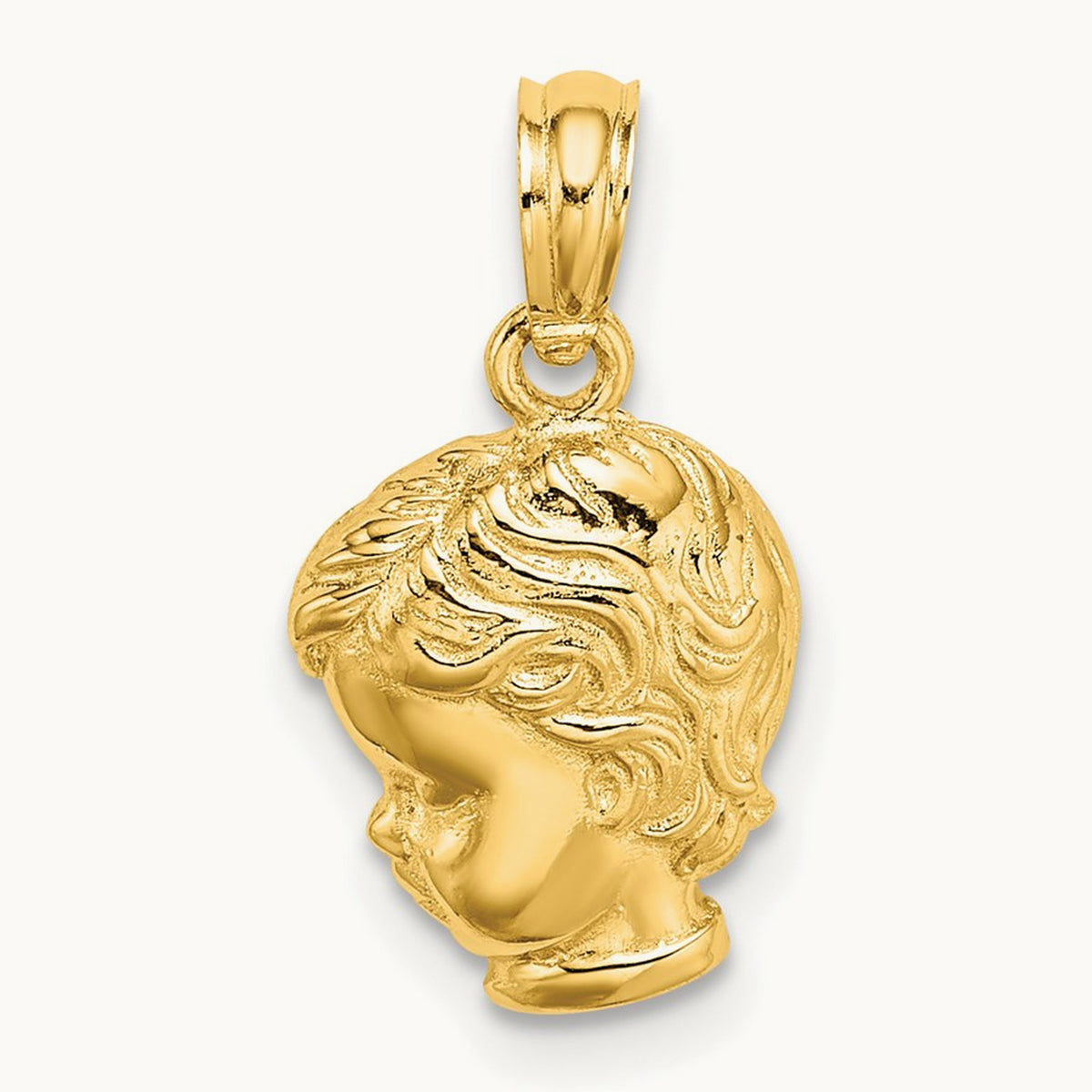 Boy Head Charm — 15.8mm