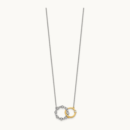 Circle Interlock Necklace, 0.50 ct tw Lab-Grown Diamond