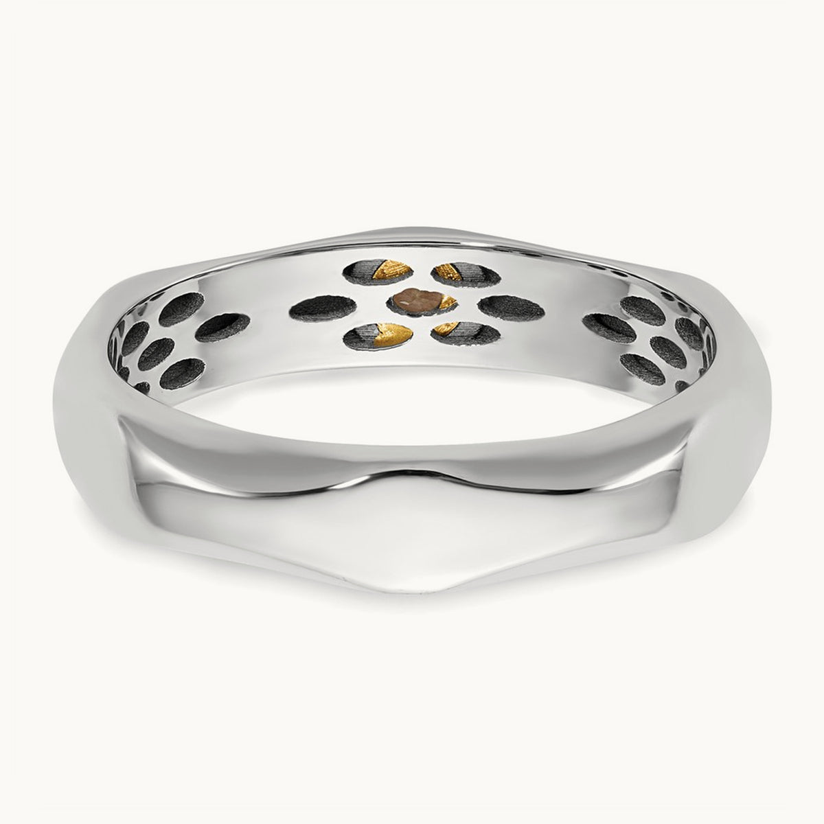 14ktt IB Goodman Mens Polished Diamond Band Ring Mounting