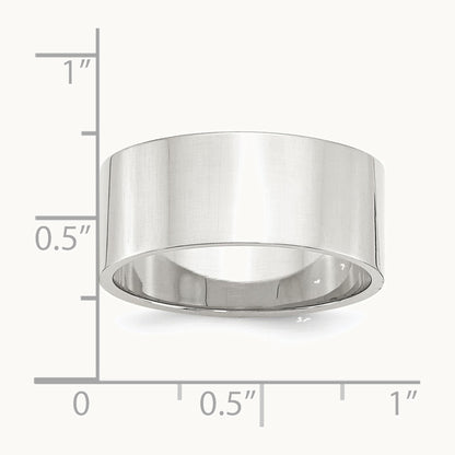 Sterling Silver 9mm Lightweight Flat Band