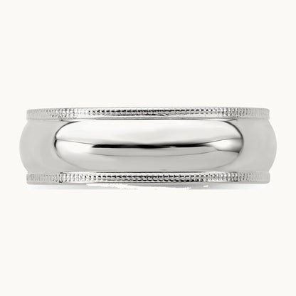 Half Round Milgrain Band — photo set