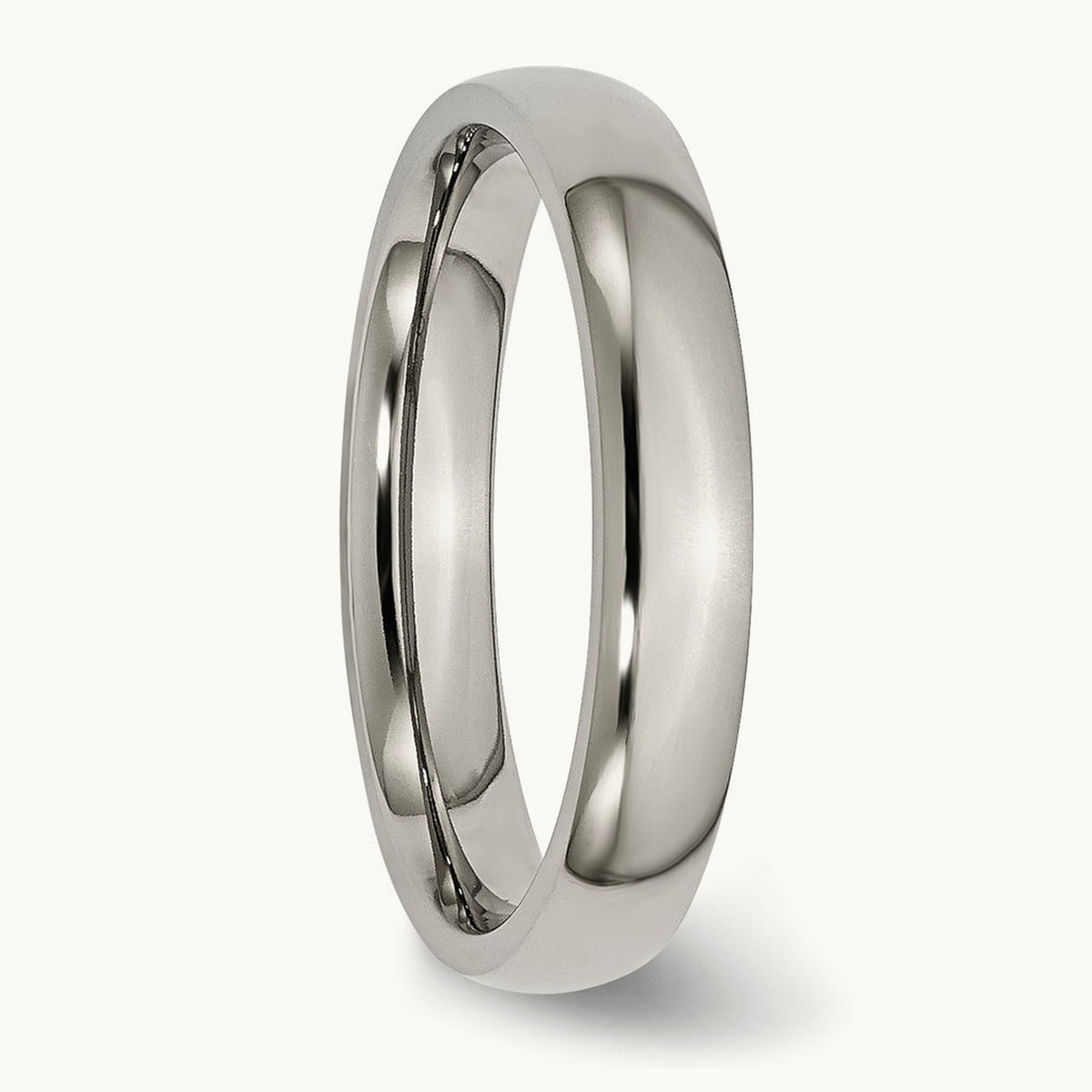 Polished Half Round Band — 4mm