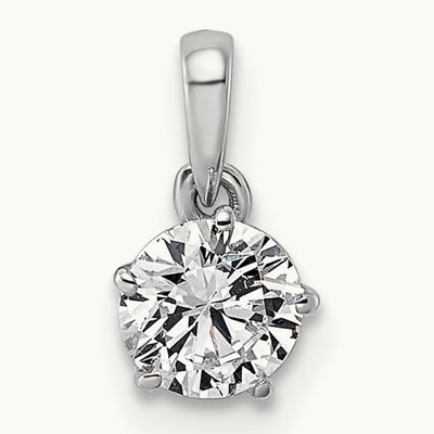 Round Pendant, 1/2-5 ct Lab-Grown Diamond