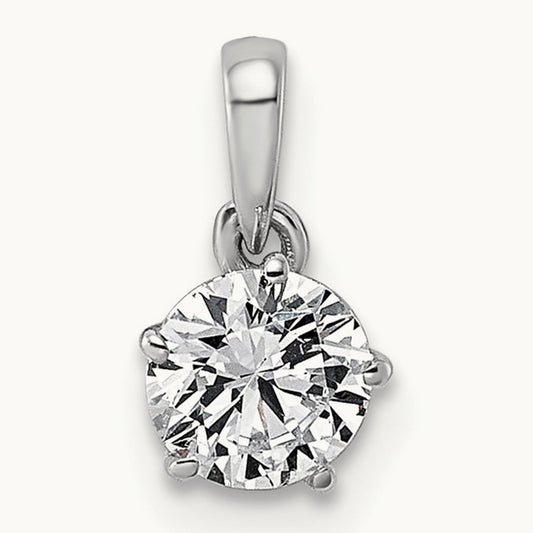 Round Pendant, 1/2-5 ct Lab-Grown Diamond