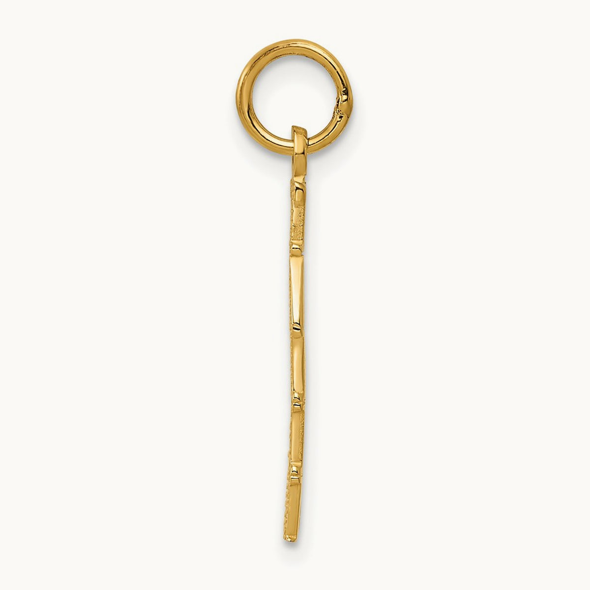 Polished TAKEN Charm, 14K