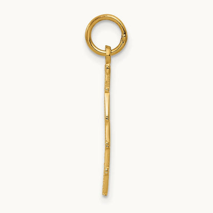 Polished TAKEN Charm, 14K
