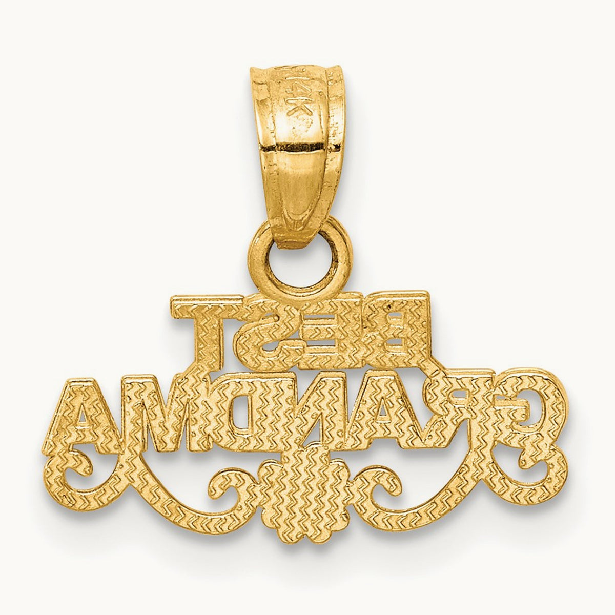 BEST GRANDMA Pendant, 14K