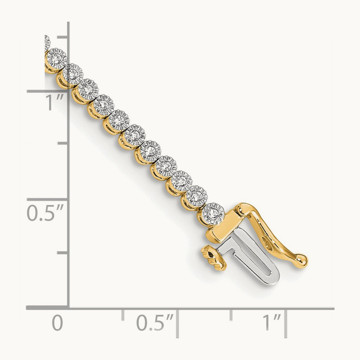 Diamond Tennis Bracelet — 14K Yellow Gold