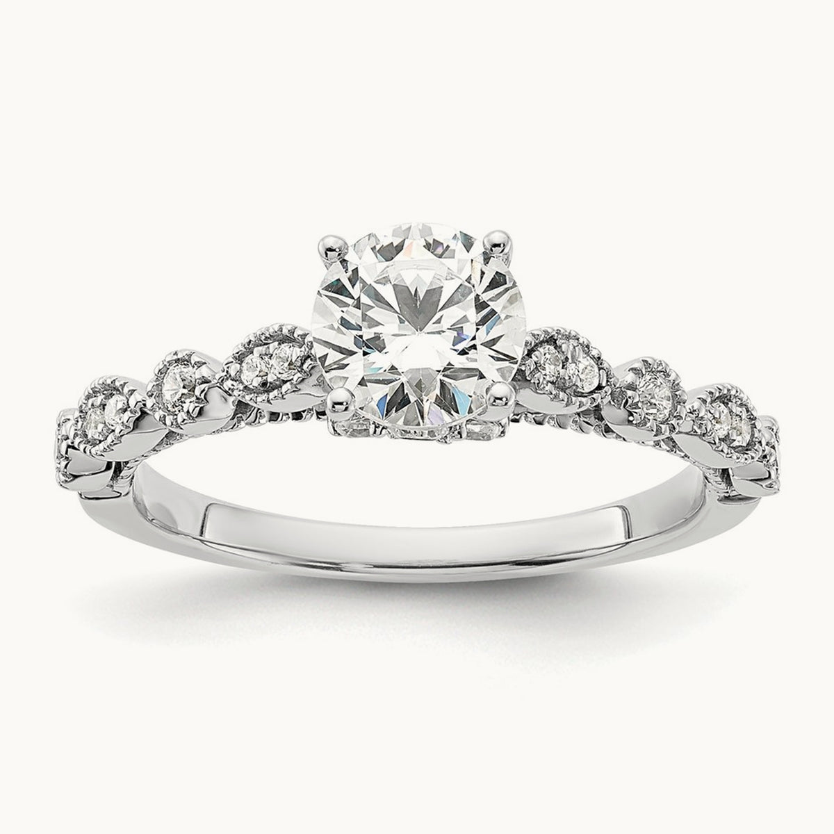 Vintage Semi-Mount Engagement Ring, 0.25 ct tw
