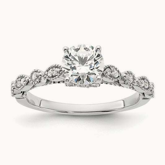 Vintage Semi-Mount Engagement Ring, 0.25 ct tw