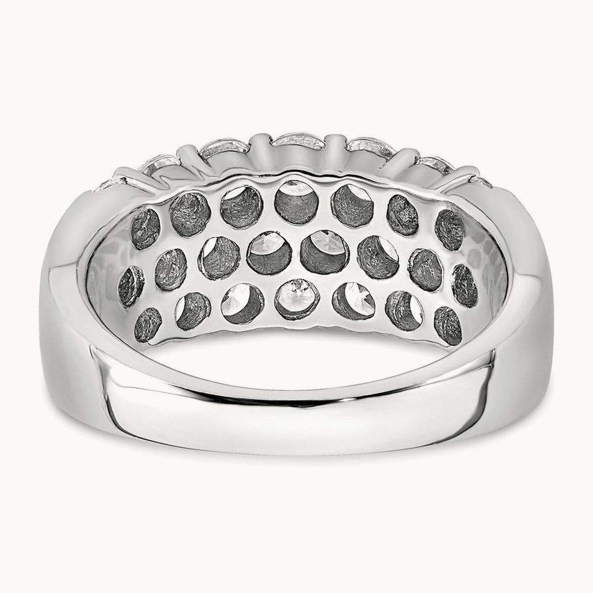 Fashion Band, 2.50 ct tw Lab-Grown Diamond — 14K White Gold