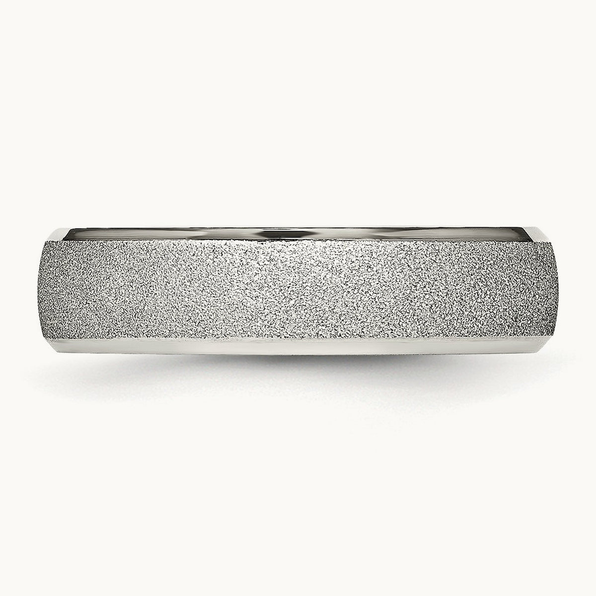 Polished Laser Cut Band, 6mm, Stainless Steel