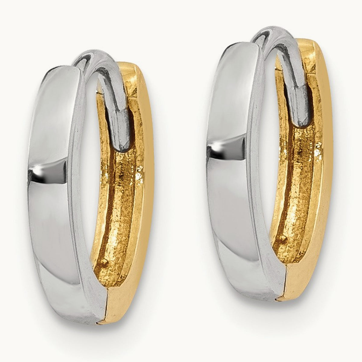 Round Hinged Hoop Earrings — 1.5mm