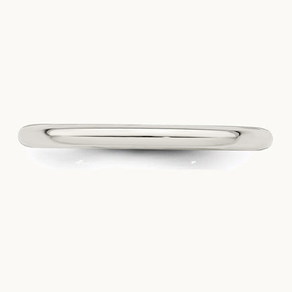 Sterling Silver 2mm Comfort Fit Band