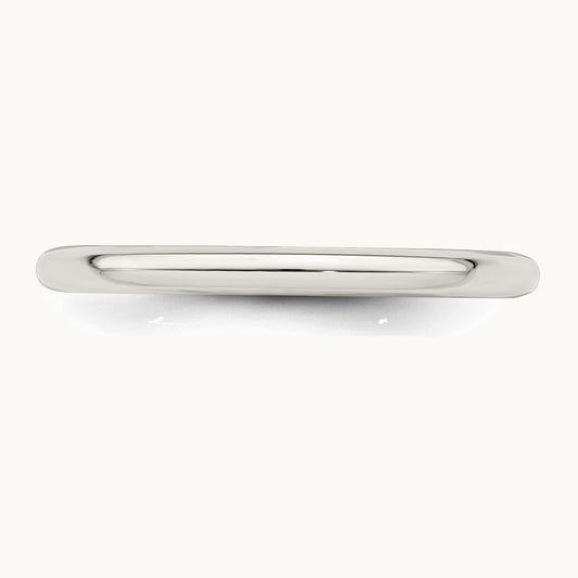 Sterling Silver 2mm Comfort Fit Band