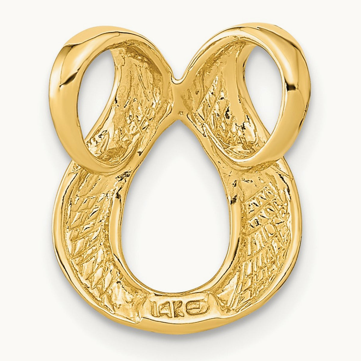 Fits up to Regular/4mm Fancy Fancy Omega Slide, 2mm, 14K