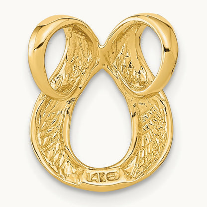 Fits up to Regular/4mm Fancy Fancy Omega Slide, 2mm, 14K