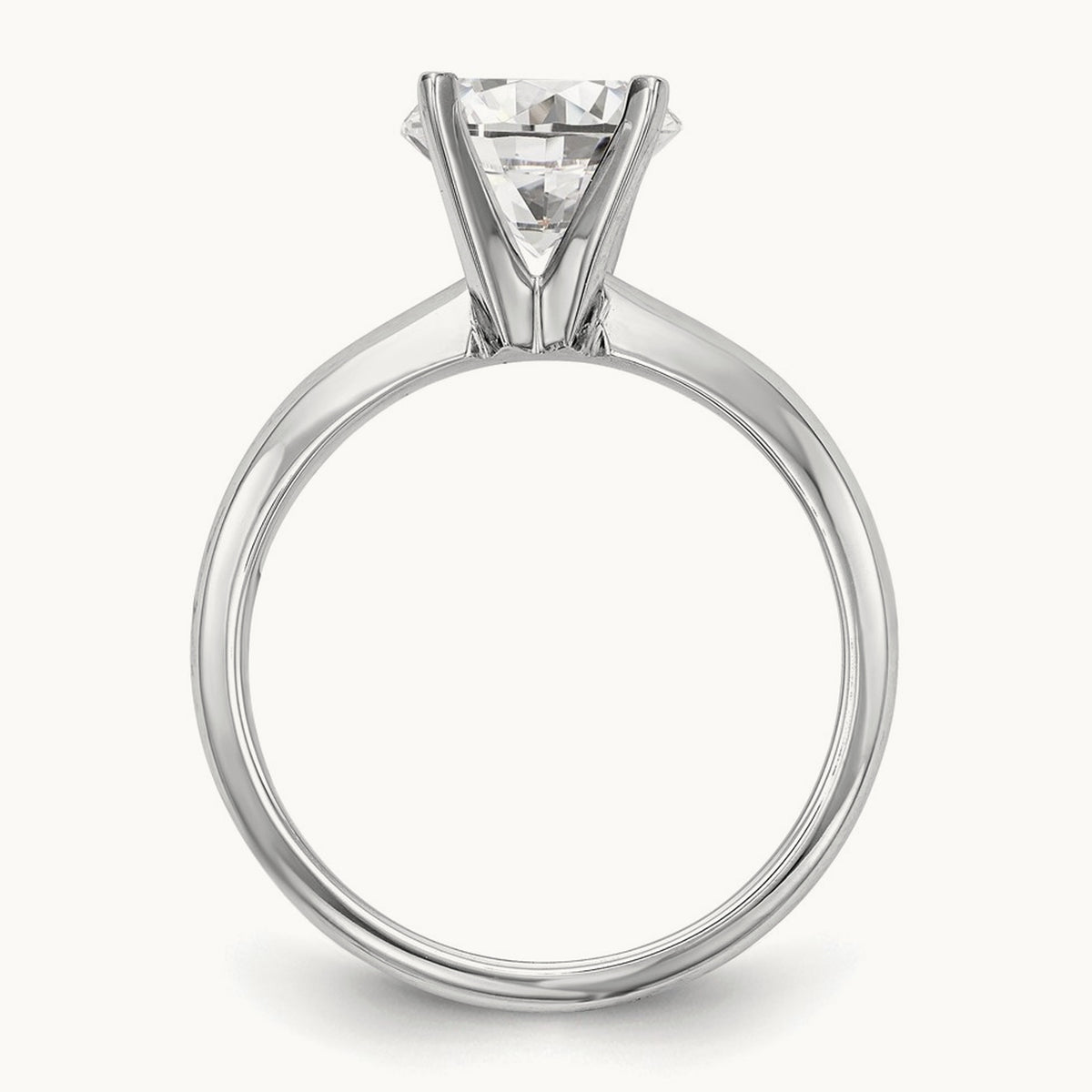 1.5ct. Lightweight Knife Edge 4-Prong Mounting, 14K White Gold