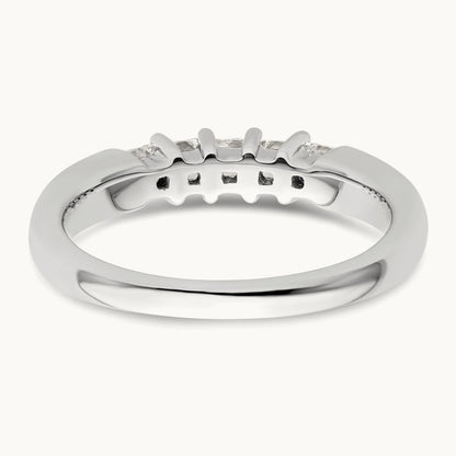 5-Stone Diamond Band, 14K White Gold