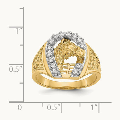 AA Diamond men's ring, 14K Two-tone