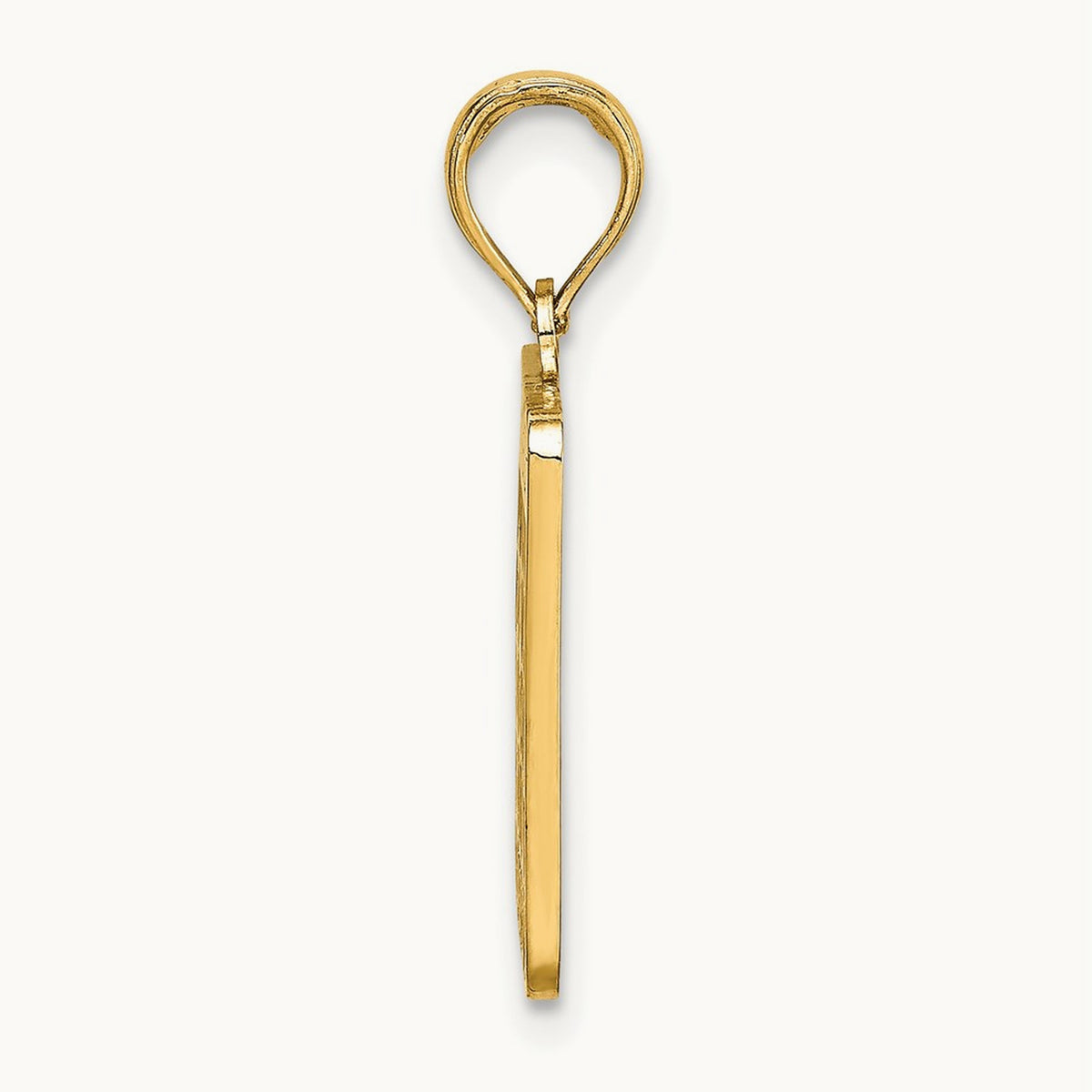 w/ Enamel Bingo Card Charm, 14K
