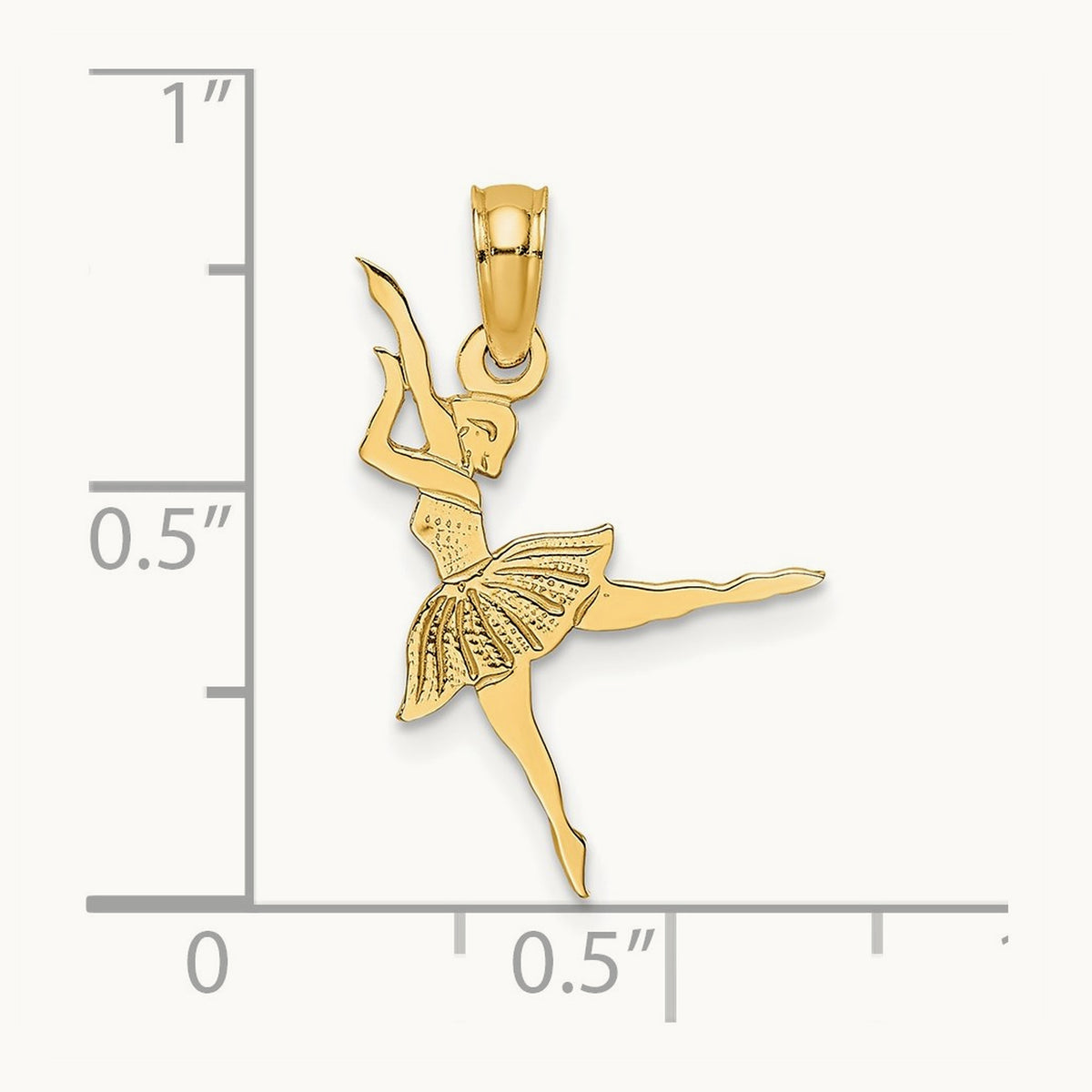Ballerina Charm, 14K