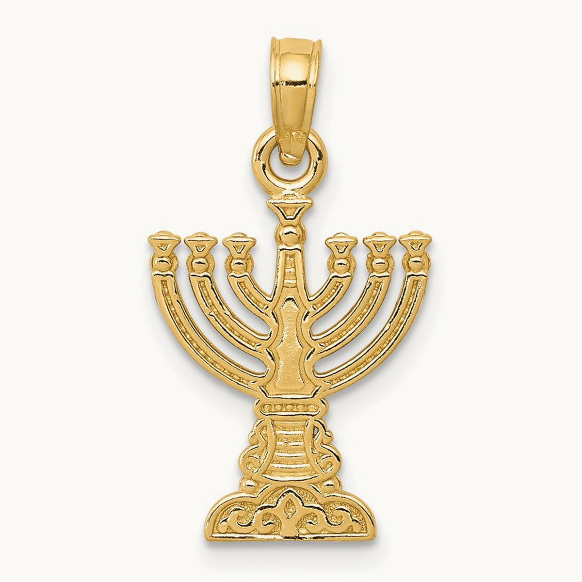 Menorah Pendant, 14K