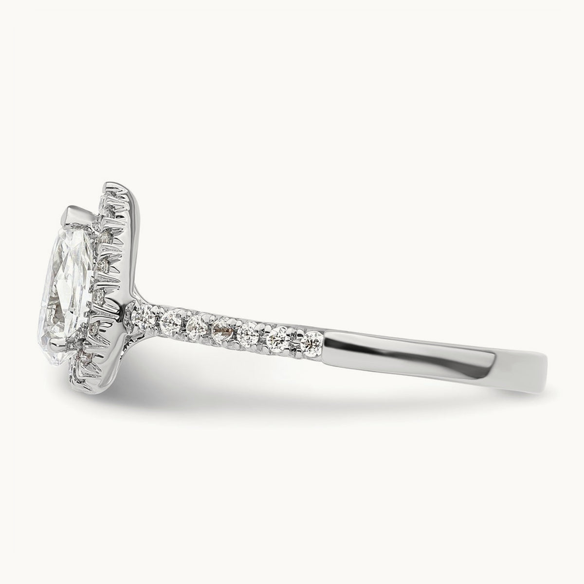 Pear Semi-Mount Engagement Ring, 0.25-0.50 ct tw Lab-Grown Diamond