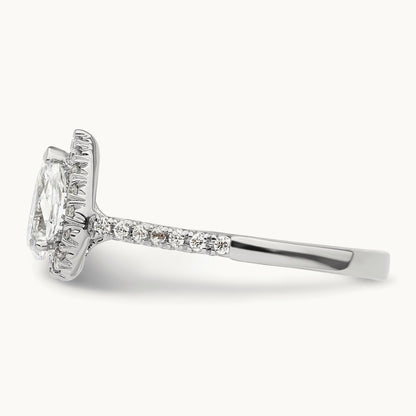 Pear Semi-Mount Engagement Ring, 0.25-0.50 ct tw Lab-Grown Diamond