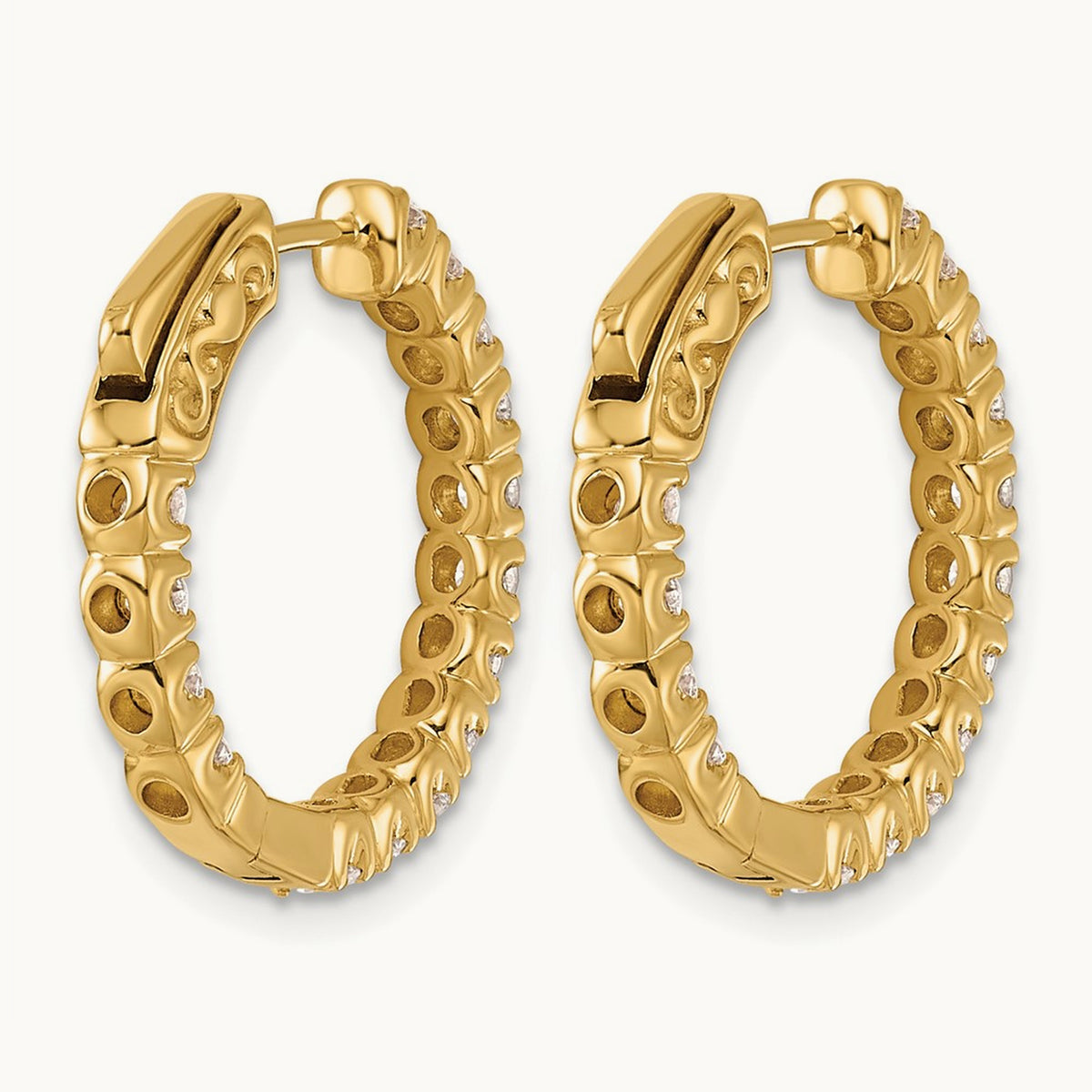TO in & Out Hoops, 1.50 ct tw Lab-Grown Diamond