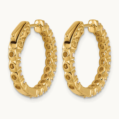 TO in & Out Hoops, 1.50 ct tw Lab-Grown Diamond