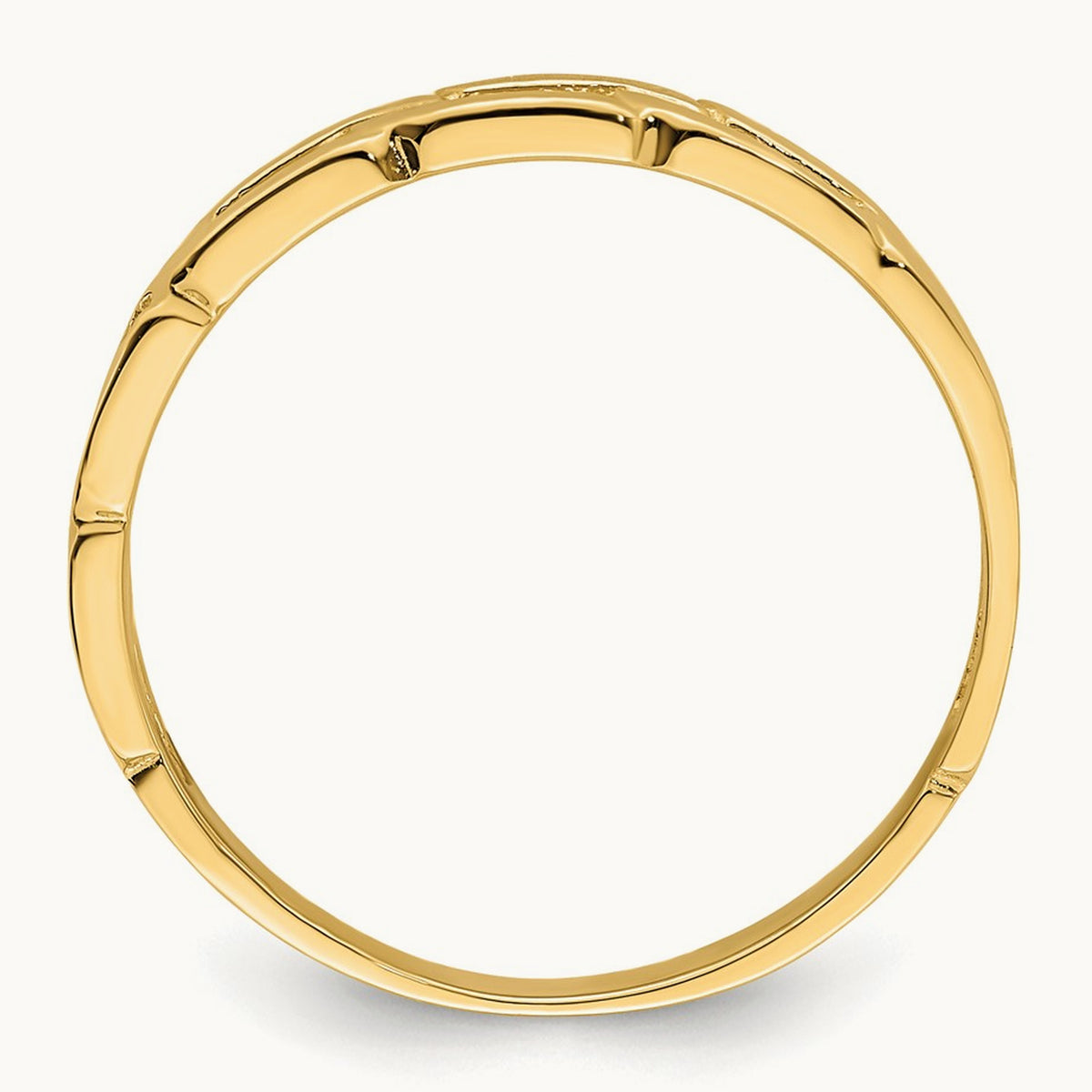 Five Chain Link Band Ring, 14K