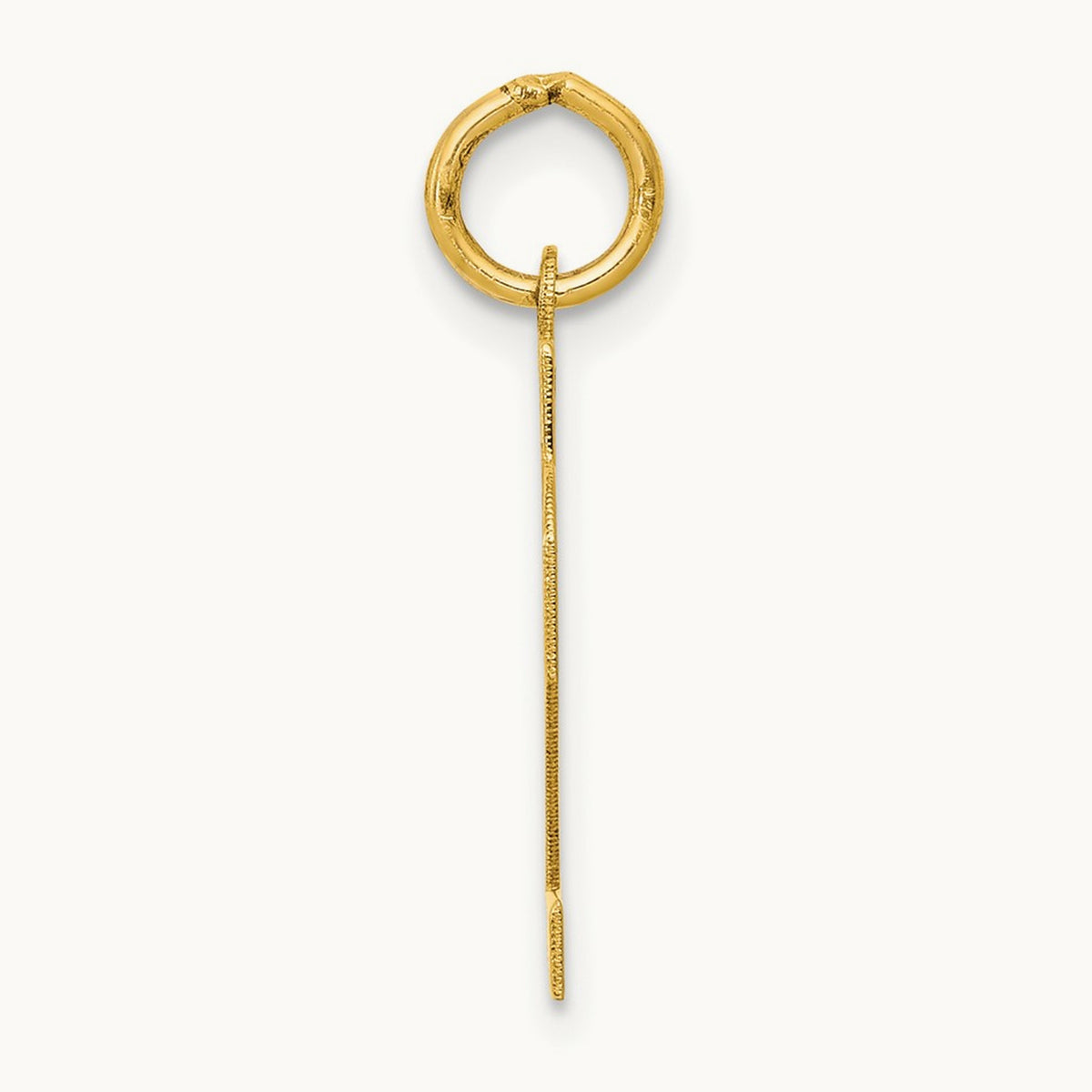 Small Polished Number 22 Charm, 14K