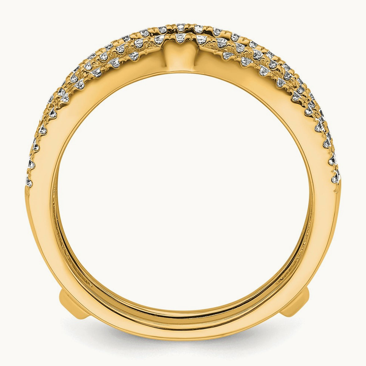 Ring Guard, 1.00 ct tw Lab-Grown Diamond — 14K Yellow Gold