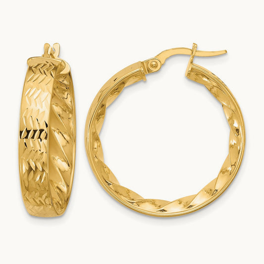 Polished and D/C Hoop Earrings — Leslie's — photo set