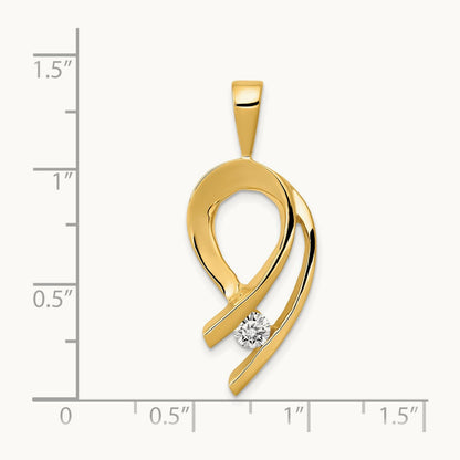 Holds 1- stone — 14K Yellow Gold