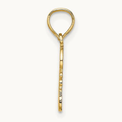 GOD HEARTS YOU Charm, 14K