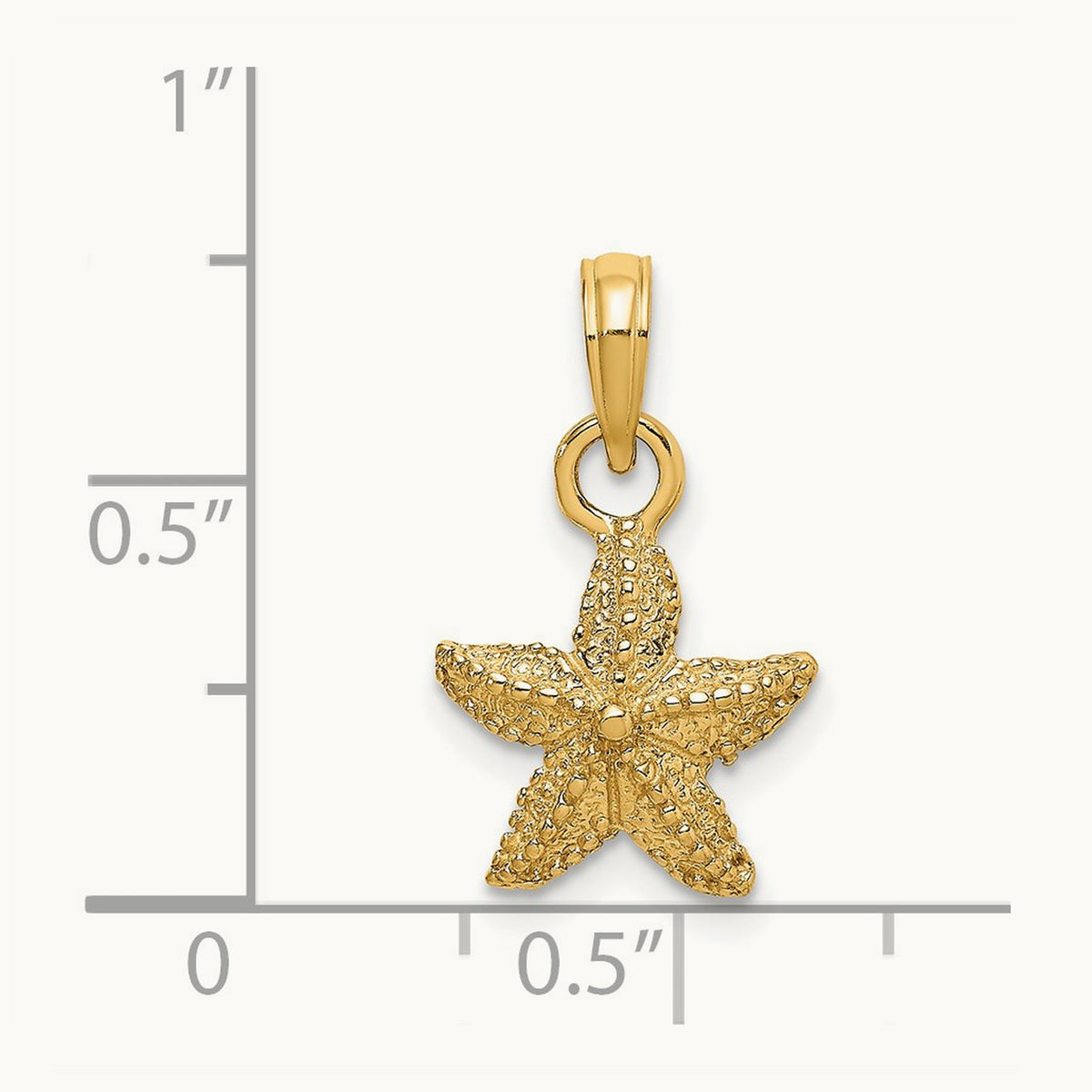 Starfish Charm, 14K