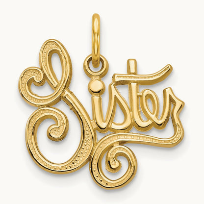 SISTER Charm, 14K