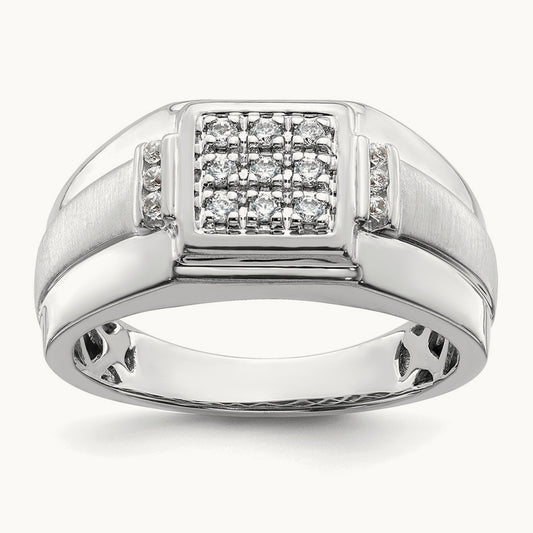 Cluster Men's Ring, 0.25 ct tw