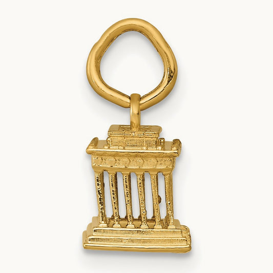 Lincoln Memorial Charm, 14K