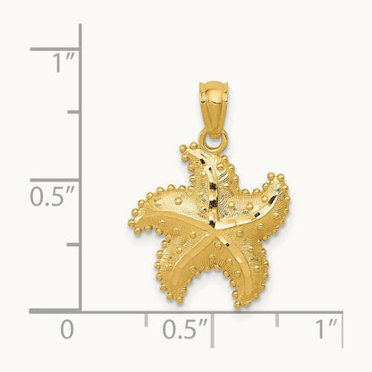Diamond-Cut Starfish Pendant — photo set