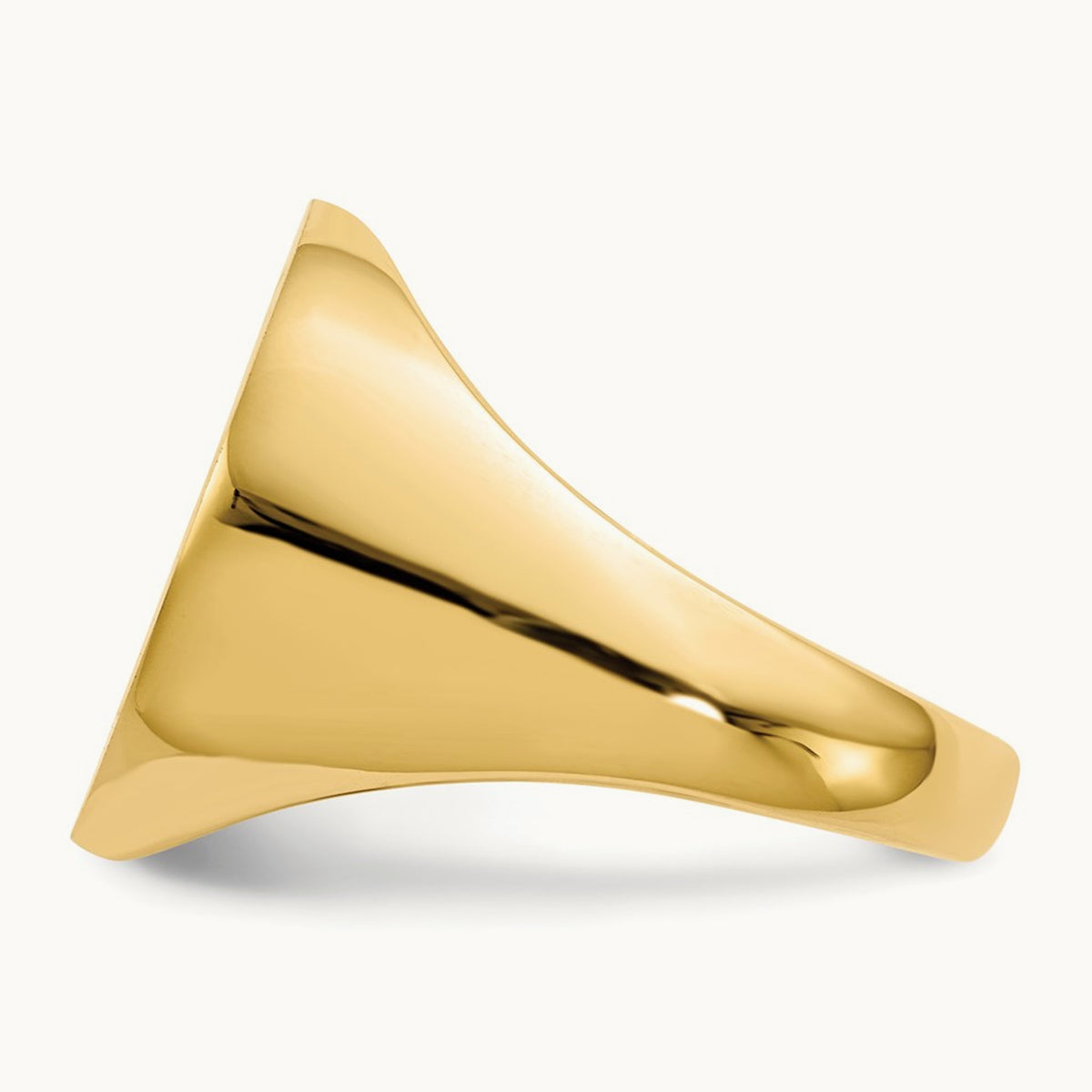 Open Back Mens Signet Ring — photo set
