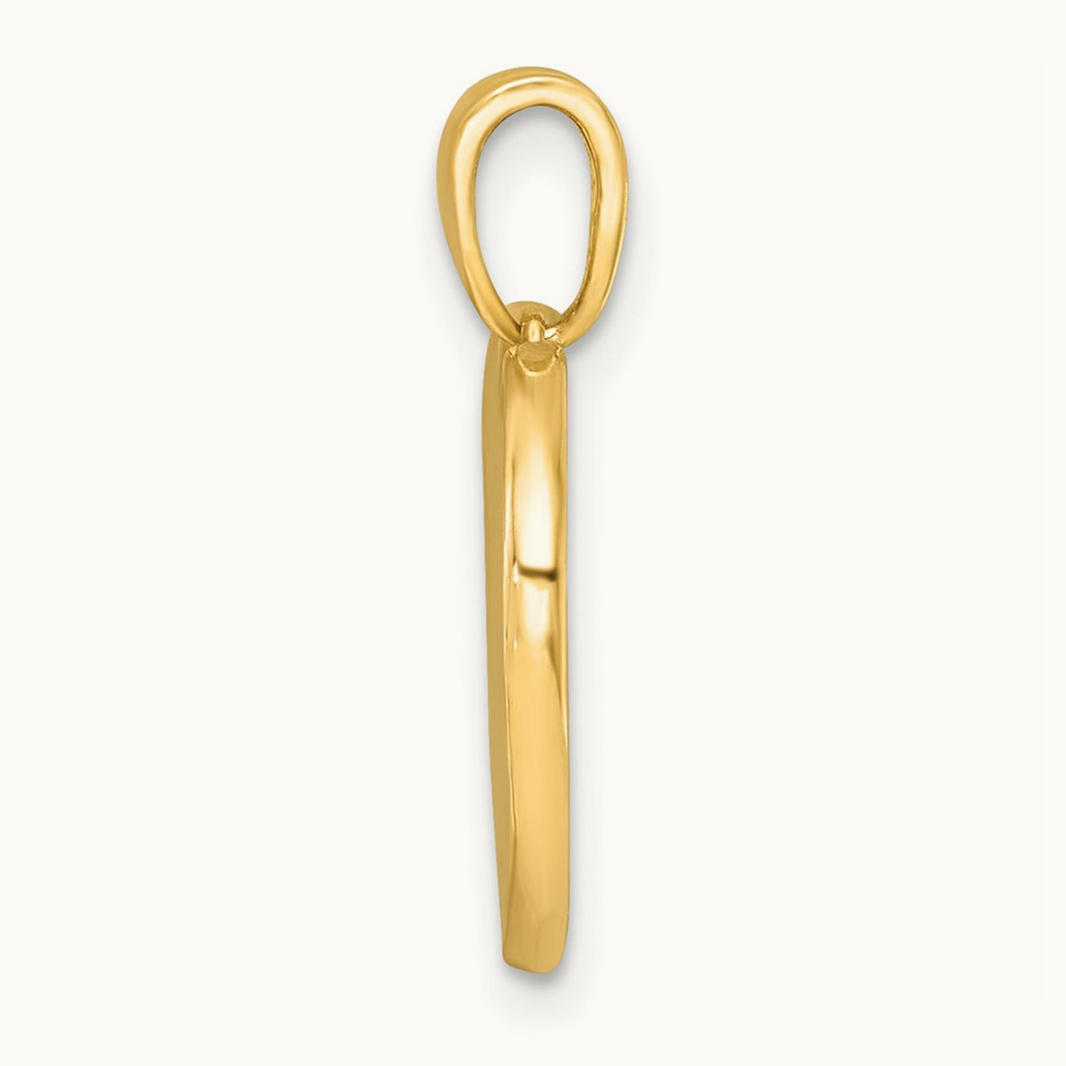 Polished Enamel Paw In Heart Charm, 14K