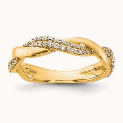 Polished Diamond Fashion Ring, 14K