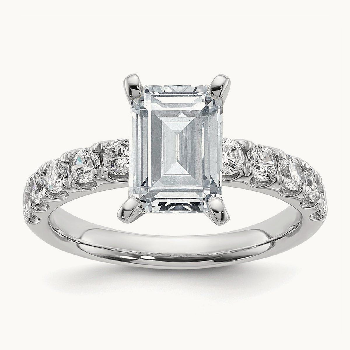 Emerald Engagement Ring — 2 3/4 ct, 7